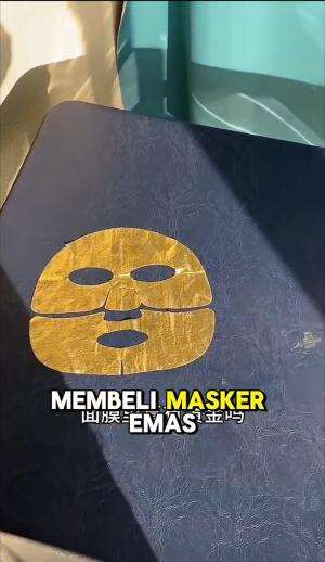 Masker Wajah dari Emas 😻 #trending #fyp #maskerwajah #skincare #logammulia #emas #perhiasan #kalungemas  #peleburanemas #tambangemas #jualbe