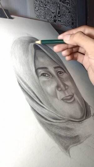 Menggambar Bupati Luwu & Istri