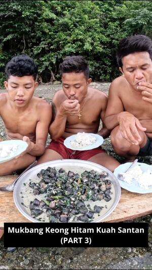Mukbang Keong Hitam Kuah Santan (PART 3) #Mukbang #kulinerhiddengem #RCTIPlus 