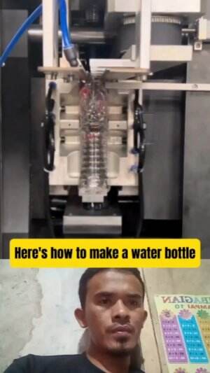 here's how to make a water bottle #diy  #reaction  #fyp 