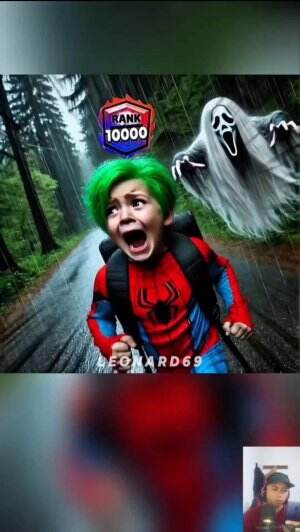 Little spiderman and Giant statue #spiderman  #brawlstars #marvel 