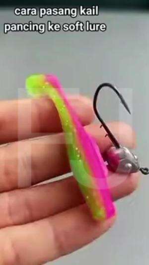 cara pasang kail pancing ke SOFT LURE 
 #mancingcasting
#memancing 