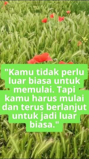 Kamu tidak perlu luar biasa untuk memulai, cukup konsisten saja #quotes #motivasi #semangat #gigih #sukses  #jedamergawe  #fyp  #RCTIPlus  #