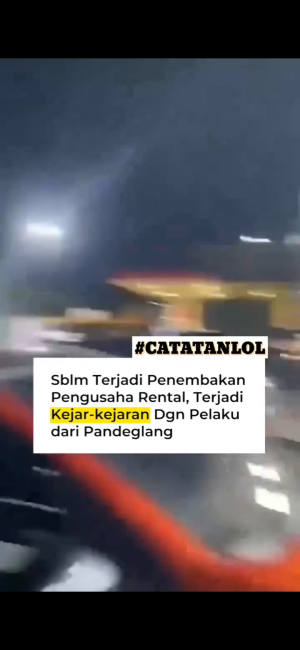 Sebelum terjadinya penembakan pengusaha rental di Rest Area KM 45 Jalan Tol Tangerang-Merak oleh terduga pelaku penggelapan mobil, kedua bel
