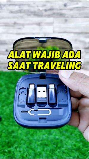Rekomendasi kabel type C connector essager 7 in 1,  alat yang  wajib dibawa saat traveling. yang bisa memenuhi semua kebutuhan casan kamu, y