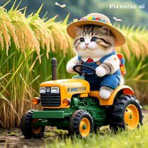 OYEN MEMBAJAK SAWAH DENGAN TRAKTOR 
 #oyen
 #kucingoyen