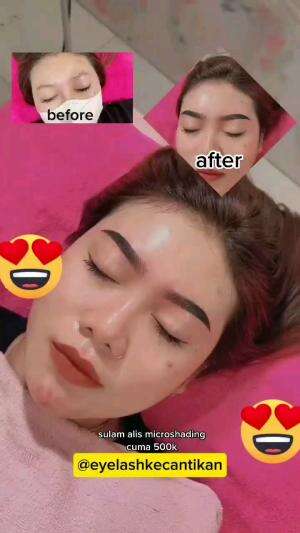 "Transformasi Alis Natural! Before After Microshading Sulam Alis ✨"
#SulamAlis #Microshading #BeforeAfter #KecantikanAlami #AlisOnFleek 
