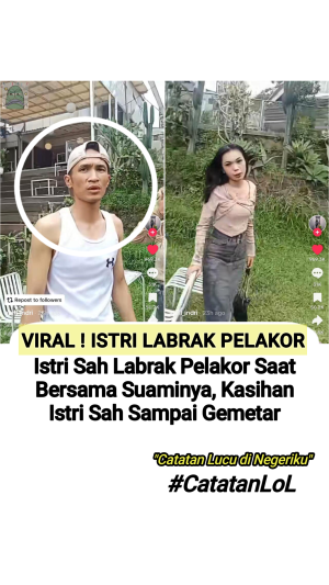😭istri sah nyamperin suaminya yg lagi sama si pelakor, puas banget liatnya tapi kasian ke si istrinya sampe gemeter gitu dia 😭 #Pelakor #Gos