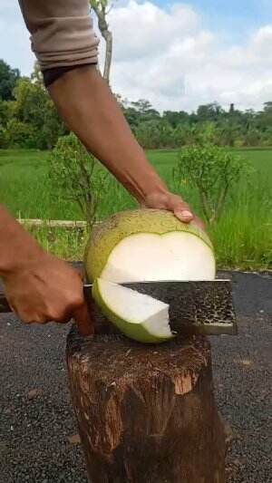 Very fantastic coconut peeling skills #coconut  #cuttingskills  