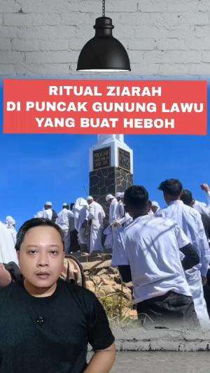 ritual ziarah di puncak gunung Lawu yang buat heboh jagat media sosial #ziarah #gununglawu 