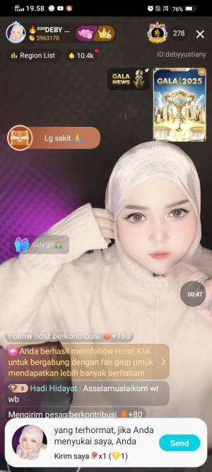 bakat jadi host acara live #onlineauditionrisingstarindonesiadangdutYOFIpalembang33tahun 