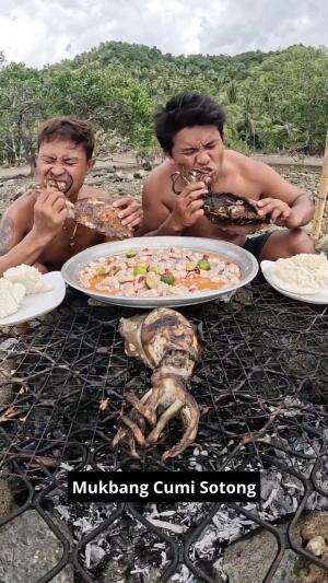 Mukbang Cumi Sotong Lezat #Mukbang #cumicumi #CumiBakar #cumiasin #lezat #KulinerLezat #lezat banget #kuliner #RCTIPlus 