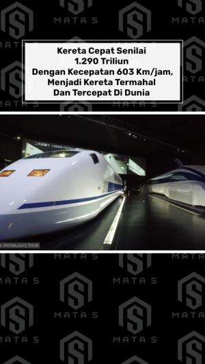 Kereta Cepat Senilai 1.290 Triliun Dengan Kecepatan 603 Km/jam, Menjadi Kereta Termahal Dan Tercepat Di Dunia