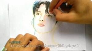 Liburanku di rumah sambil menggambar BTS 'ON'