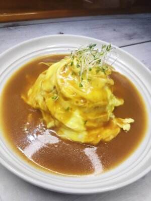 Japanese Omurice With Demi Glaze Sauce, #onlineauditionmci9