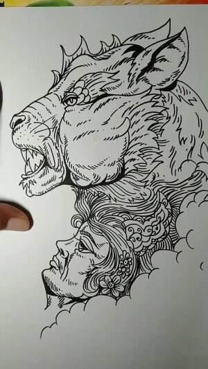 Yuk Belajar Menggambar Harimau Bercinta 