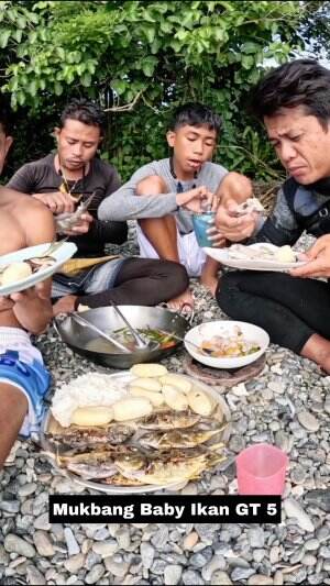 Mukbang Baby Ikan GT 5 #Mukbang  #MASAKIKANTONGKOLDENGANBUMBUCABEMERAH 
