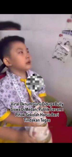 Oknum Guru diduga bully Siswa di Medan.