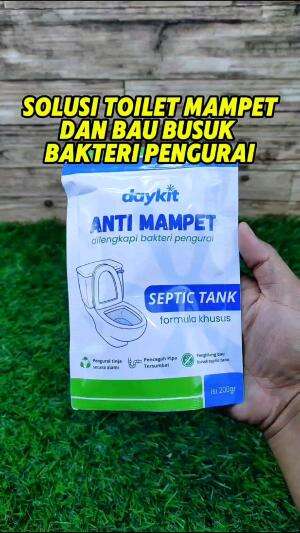 Rekomendasi produk DAYKIT ANTI MAMPET, yang bisa mengurai tinja secara alami dan menghilangkan bau busuk. Sekarang udah ngak perlu panggil t