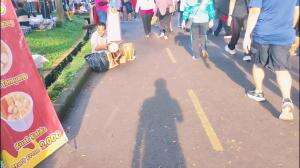olahraga pagi di komplek olahraga Dadaha kota Tasikmalaya 