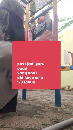 Siapa bilang jadi guru paud itu mudah?

iya mudah memang, untuk yang kesabarannya setebal wajah tetangga yg ngutang tpi pura² gak ada kejadi