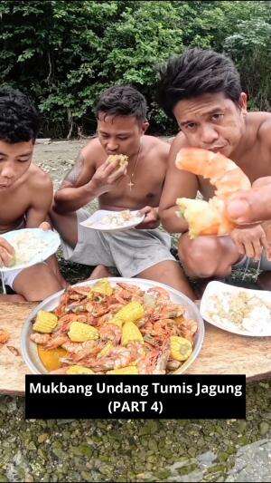 Mukbang Udang Tumis Jagung 🦐🌽 #Mukbang #Udang Goreng Mayo ALA @machelwie #yang suka udang merapat!! #jagung #kuliner #RCTIPlus 