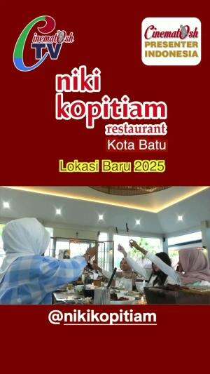 Kulineran yang menggoda selera dan nyaman di Restoran Niki Kopitiam Kota Batu Jatim. Lokasinya pas di samping pintu masuk Jatim Park 3 #niki