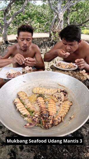 #Mukbang #seafood #yang suka udang merapat!! #kuliner #RCTIPlus 