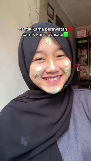 Sekarang wasabi bisa dipake dimuka ya😭 #suciapriliafanspage 