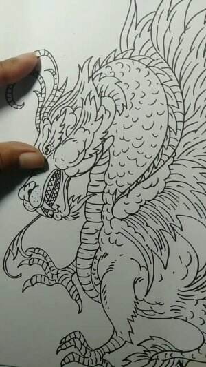 Yuk belajar Menggambar Naga Bersayap