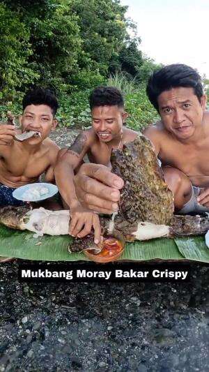 Mukbang Moray Bakar Crispy #Mukbang 