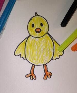 learn to draw a chick simply #trending  #Viral #tungtungtungsahur 