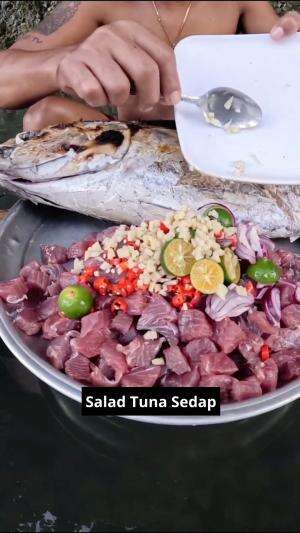 Salad Tuna Sedap #Resep Kimchi Tuna Salad #tuna #ikantuna #pedeinajaikanwokubelangasedapmantaaappuu #sedap sekali #terlihat sedap #sedapbang