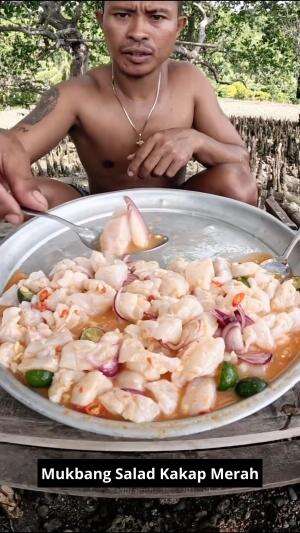 Mukbang Salad Kakap Merah #Mukbang #Resep Kimchi Tuna Salad #kakapmerah #kuliner #RCTIPlus 
