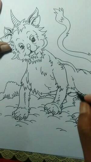 Menggambar Monster Kucing, Yuk Belajar Menggambar..