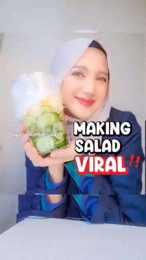 Hari ini kita bakalan makan Logans cucumber Salad #markitry