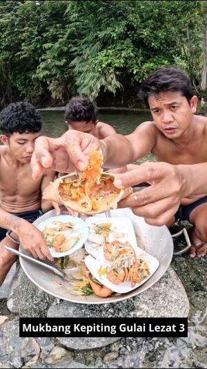 Mukbang Kepiting Gulai Lezat 3 #Mukbang #kepiting #lezat #kuliner #Food #RCTIPlus 