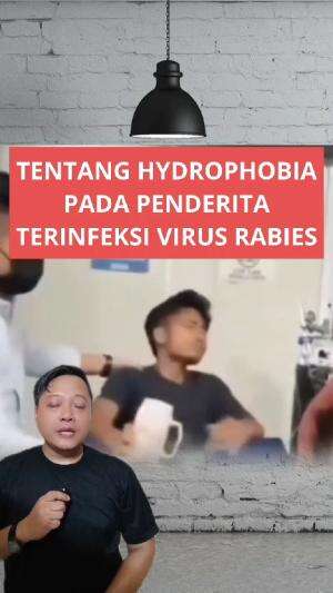 Tentang gejala HYDROPHOBIA pada penderita yg terinfeksi virus rabies  #hydrophobia #rabies 