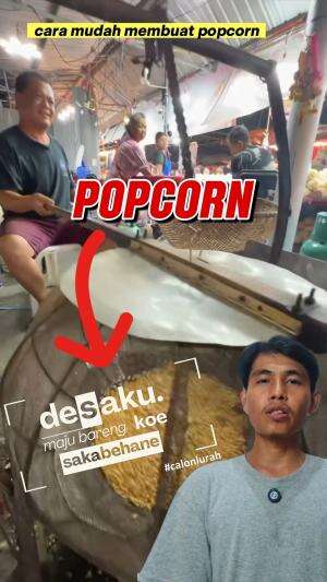 cara unik membuat popcorn #popcorn #unik #food