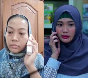 lagi dengerin omongan gak enak di telpon