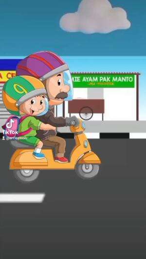 Naik Motor Bareng Papah 