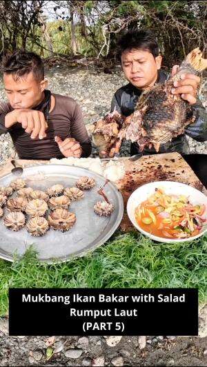 Mukbang Ikan Bakar with Salad Rumput Laut 
(PART 5) #Mukbang #ikanbakar #rumputlaut #kuliner #RCTIPlus 