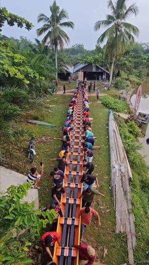 Proses Pembuatan Jalur/Boat +- 30M dari Laskar Mudo Parisai Nagori