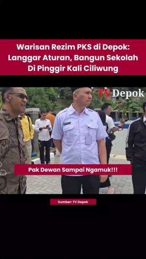 GOKS! SMPN 34 Depok belom diresmiin kena sidak. Ternyata rezim sebelumnya berbisnis dengan pendidikan 