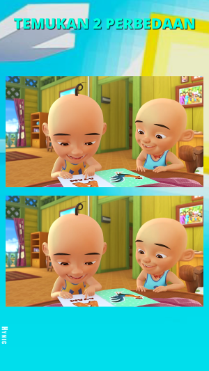 Temukan 2 perbedaan pada gambar upin dan ipin #shorts #upinipin 