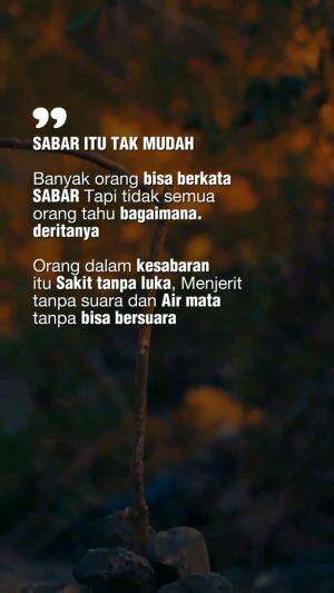 Sabar itu mudah..

#selfreminder #motivasi #renungandiri 