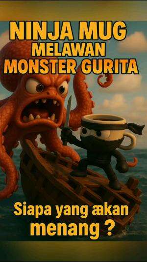 Pertarungan Ninja Mug melawan Raja gurita ! #jadi kaya animasi #animasi #ANIMASI3D #Kartun Lucu part 1 #Kartun lucu part 2 #Nostalgia kartun