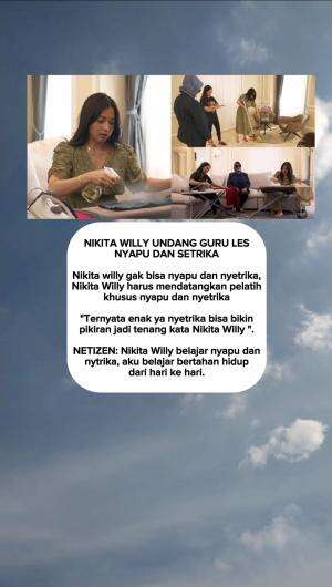 Nikita Willy undang guru les nyapu dan setrika  #nikitawilly #artis #Viral 