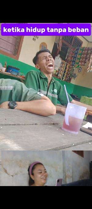 teman ketawa tidak ada beban  #videolucu 