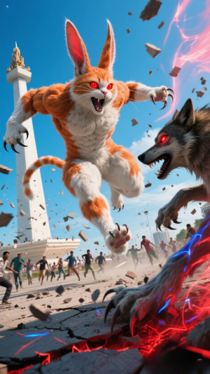 Cute Cat Transforms Into Monster and Destroys Giant Wolf in Jakarta!”

#RCTIStyle #AnimasiIndonesia #RCTIViral #RCTIMoment #DramaRCTI #RCTIS